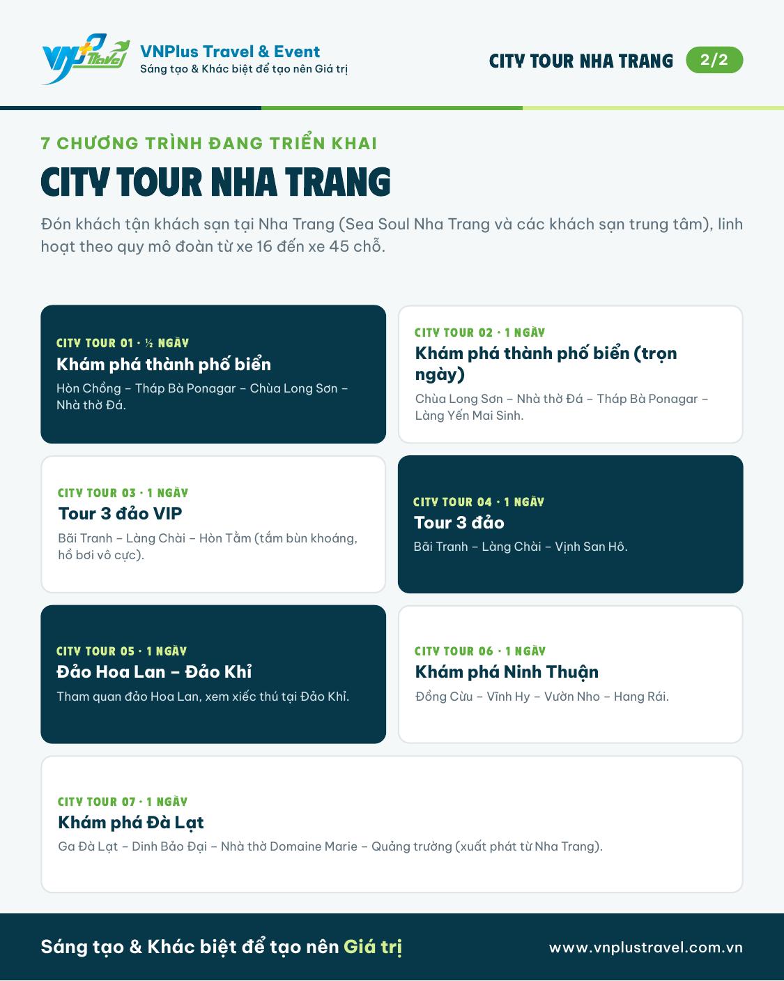 7 chương trình City Tour Nha Trang của VNPlus Travel & Event